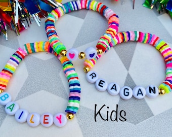 Kids Personalized Bracelet | Girls Name Bracelet | Toddler Jewelry | Girls  Custom Bracelets | Kids Beaded Bracelets | Big Sister Gift