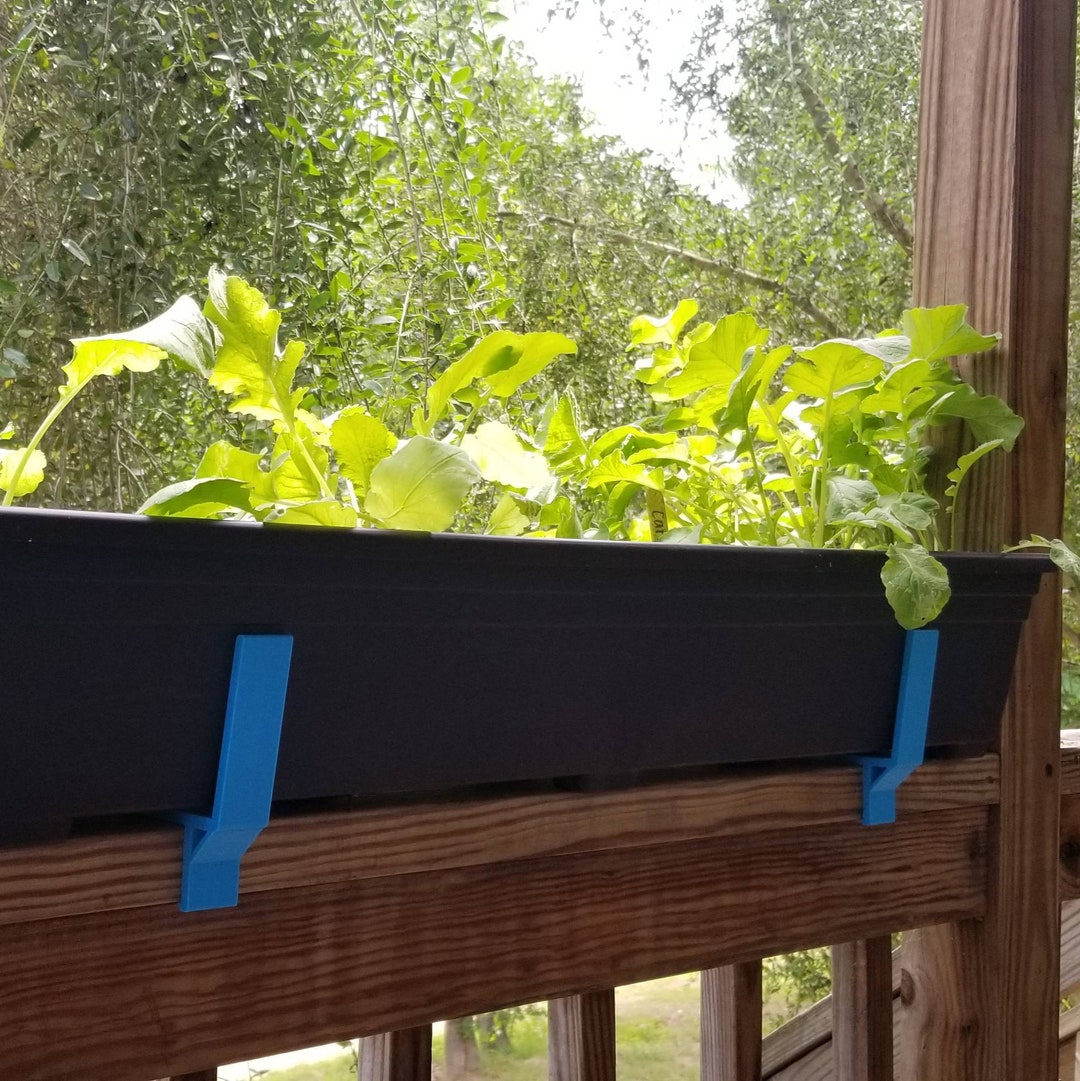 Screwless Flower Box Brackets for Deck Railings Etsy