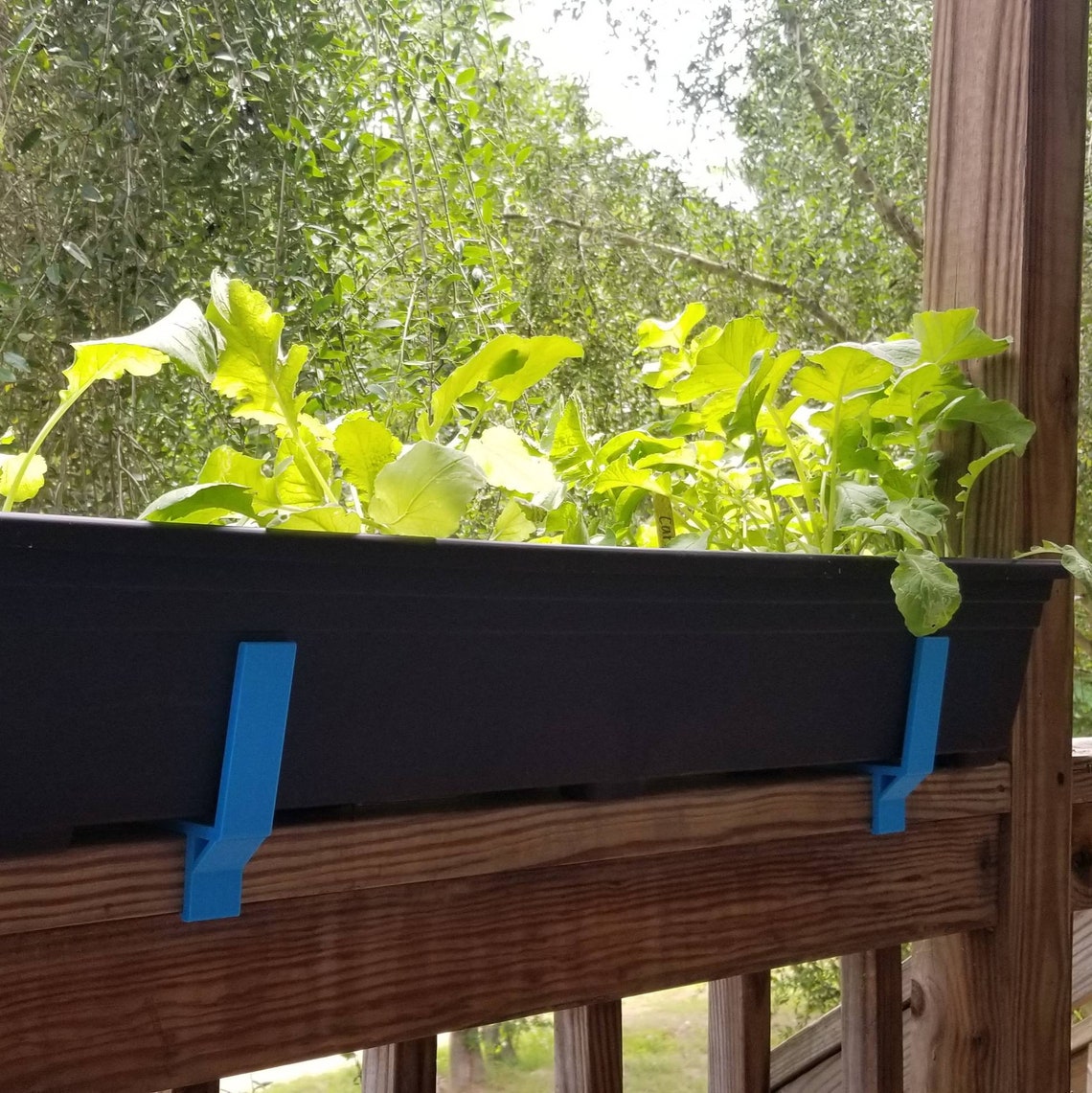 Screwless Flower Box Brackets for Deck Railings Etsy