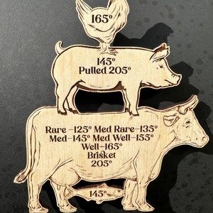 Meat Temperature Magnet