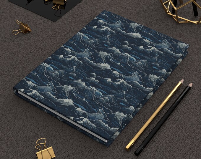 Rough Water Hardcover Journal Matte