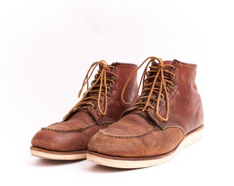 Rare 50s Vintage Blue Band Work Boots Moc Toe Vintage Americana Men/'s 8.5 E