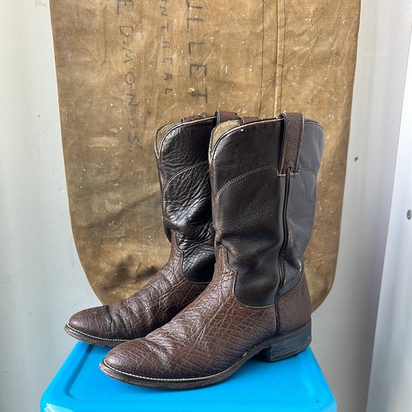 Laredo Roper Boots - Brown - Size 7 M 8.5 W