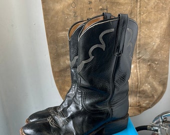 Anderson Bean Cowboy Boots - Black - Size 9 M 10.5 W