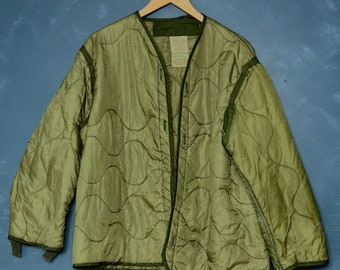 shopdetourvintage Vintage Quilted Liner Jacket, M
