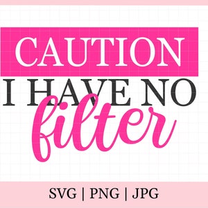 Caution I have no filter svg