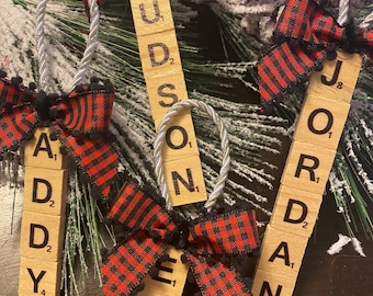 Scrabble / Christmas ornament