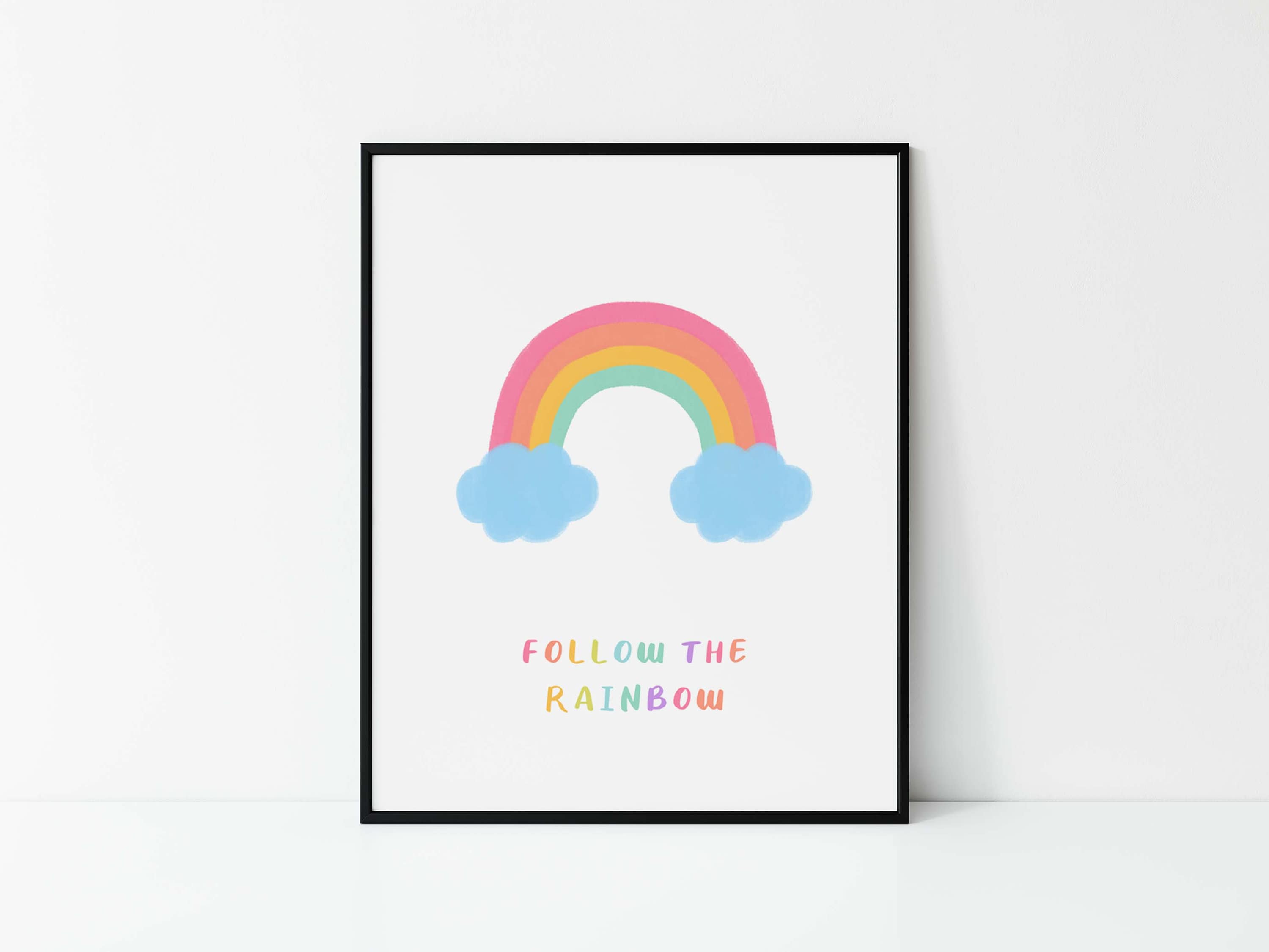 Printable Wall Art Rainbow Wall Art Nursery Wall Art Etsy