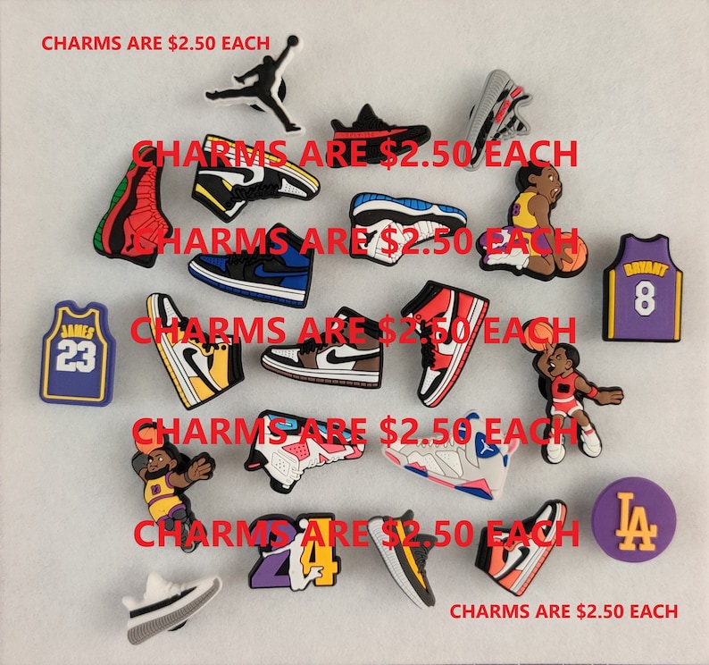 Charms for Crocs/Sports Charms/Sports Jibz/Jordans/Basketball Charms/Football Charms 