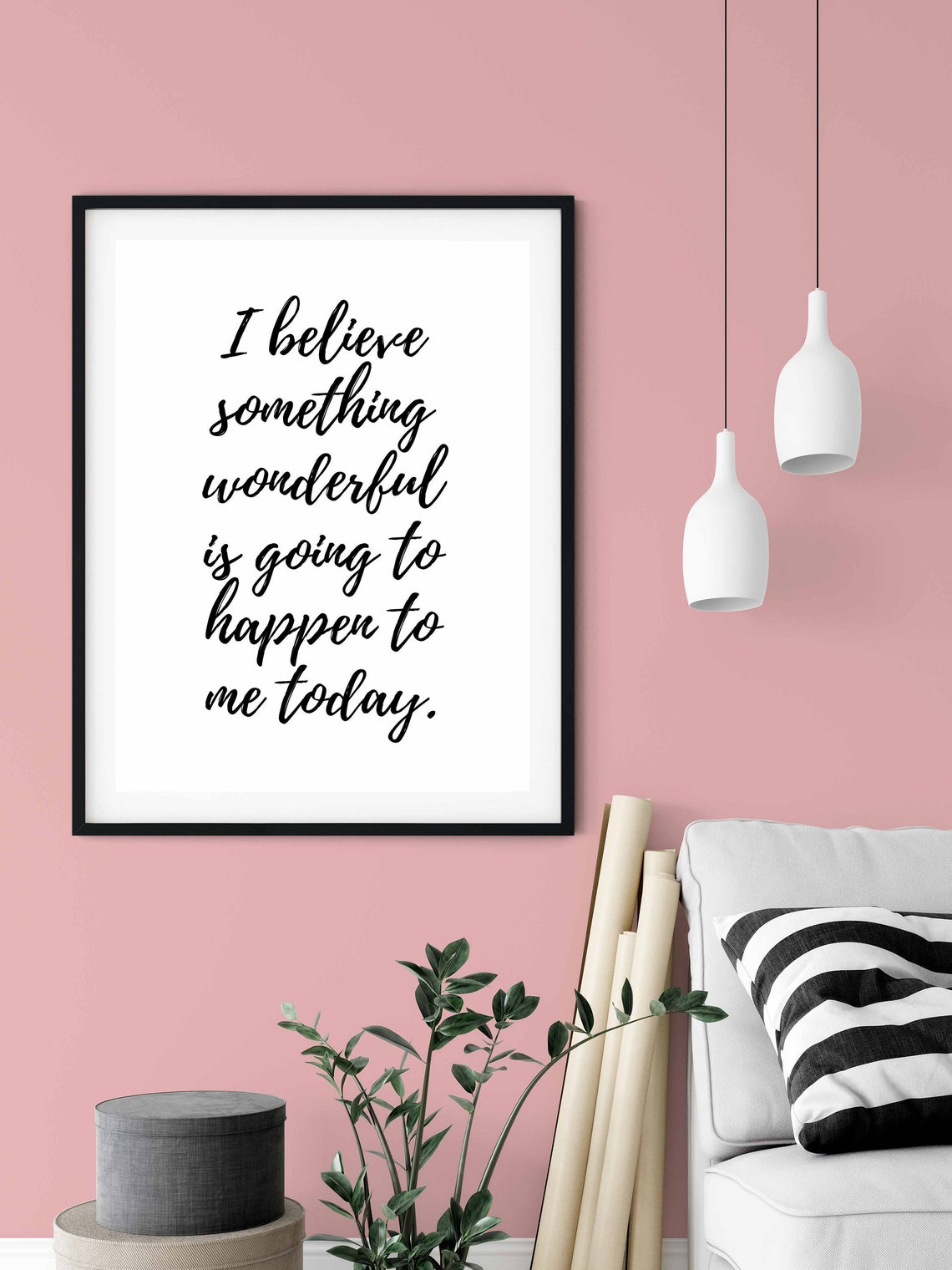 Ich glaube Druck positive Druck Drucke für Framing Wand | Etsy