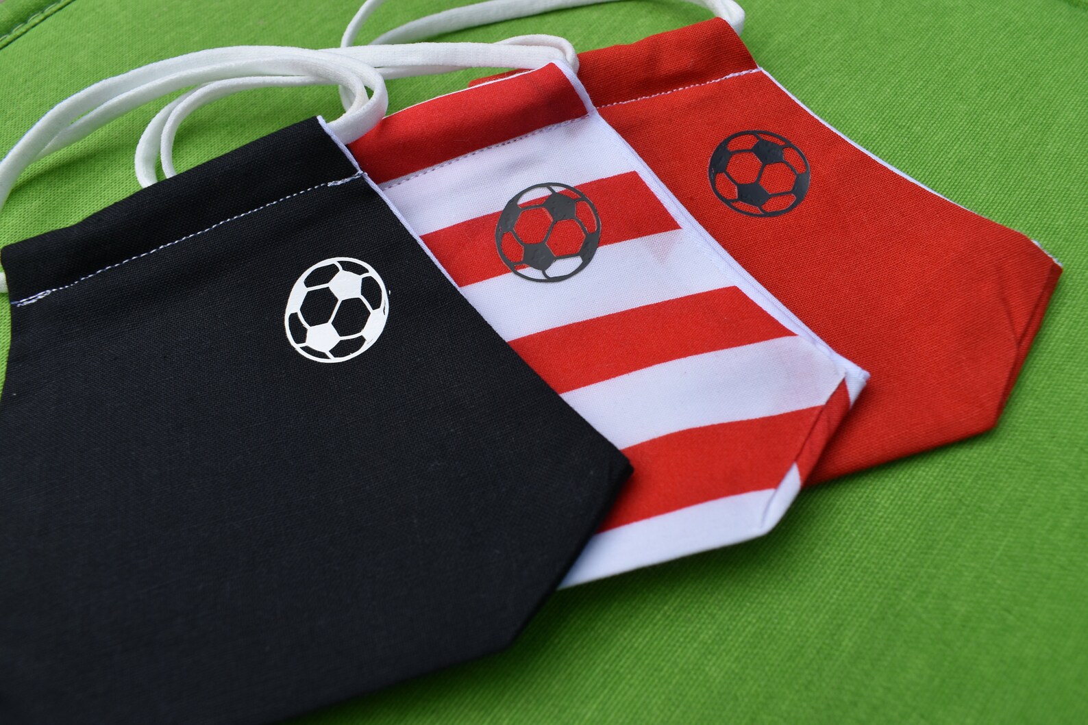 Football Face Masks Double Layer Face Mask 100 Cotton Etsy