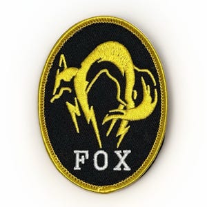 Metal Gear Solid FOXHOUND Hook & Loop Embroidered Patch