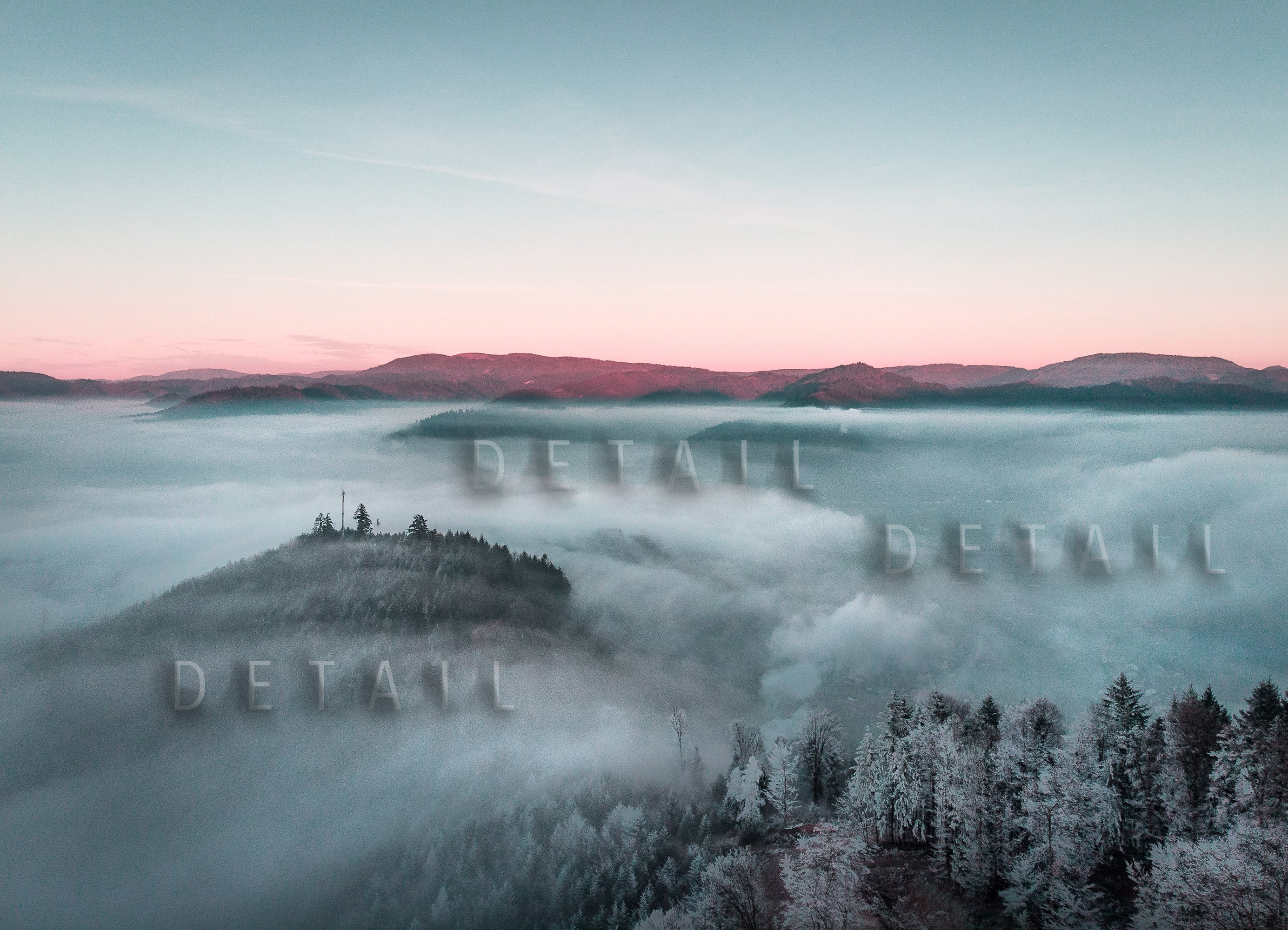 Canvas Black Forest Landscape Photography - the Black Forest in