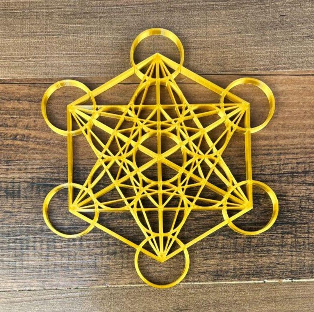 Metatron Cube Meditation Sacred Geometry 3D Printed Wall Art - Etsy