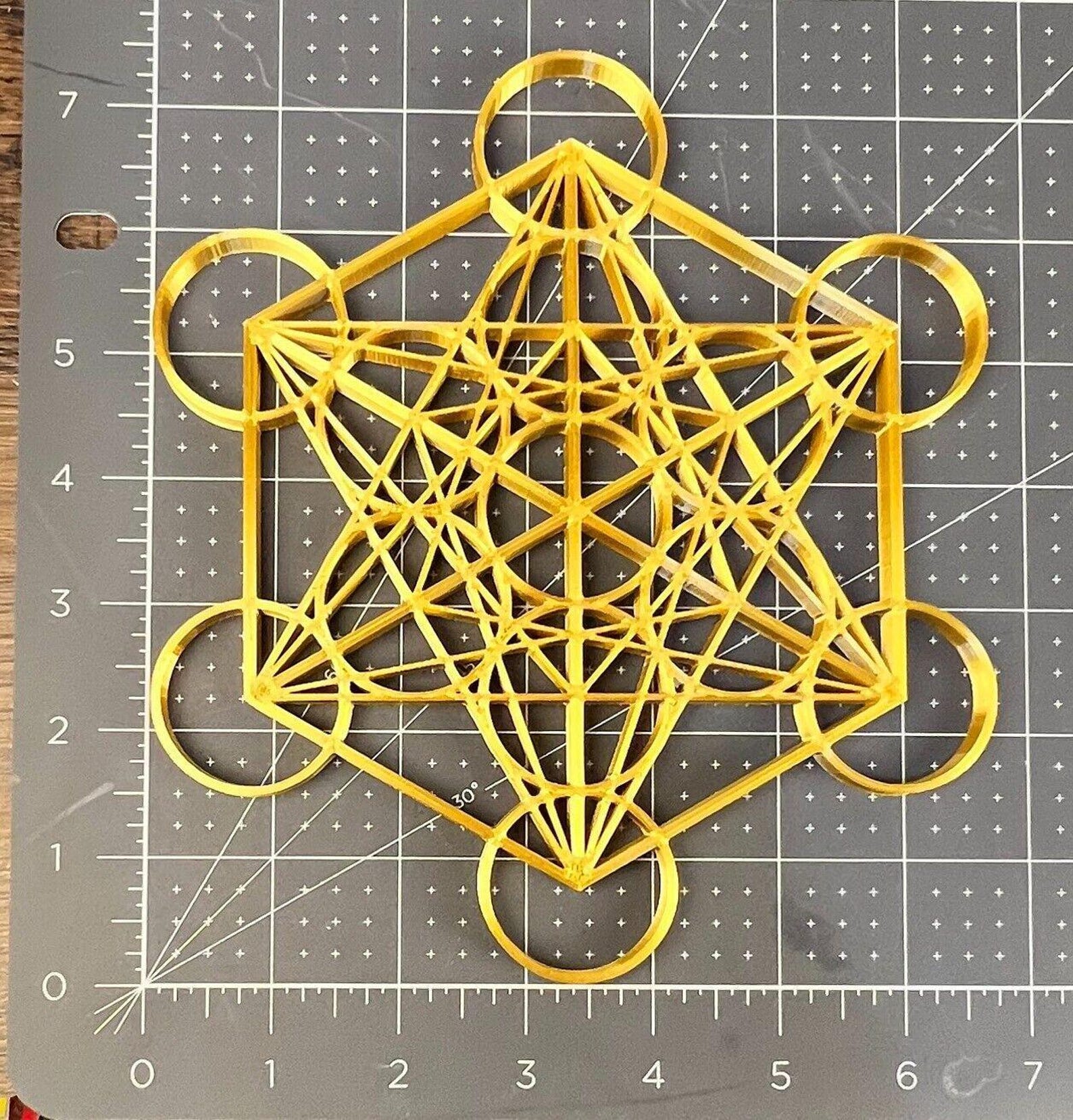 Metatron Cube Meditation Sacred Geometry 3D Printed Wall Art - Etsy