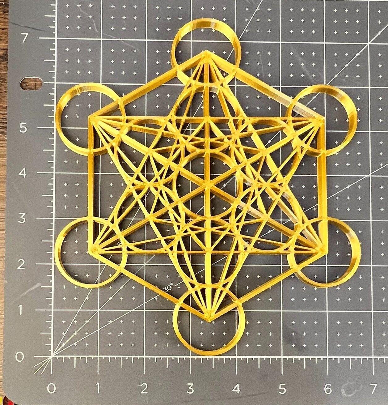 Metatron Cube Meditation Sacred Geometry 3D Printed Wall Art - Etsy