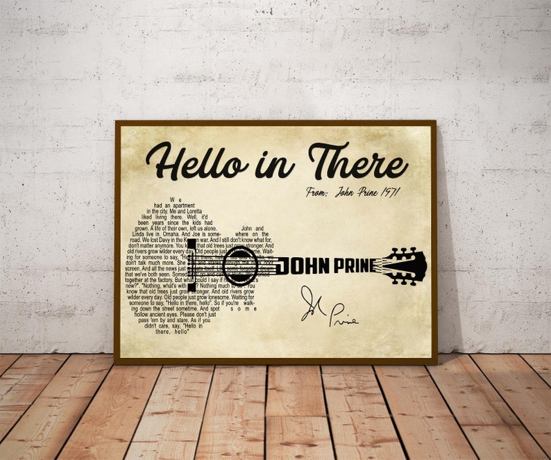 John Prine Hello In There Lyrics