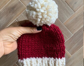 Santa Hat - super chunky holiday beanies - ready to ship