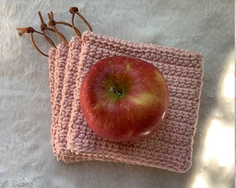 RTS crochet coaster SET of 4 (handmade and ready to ship)