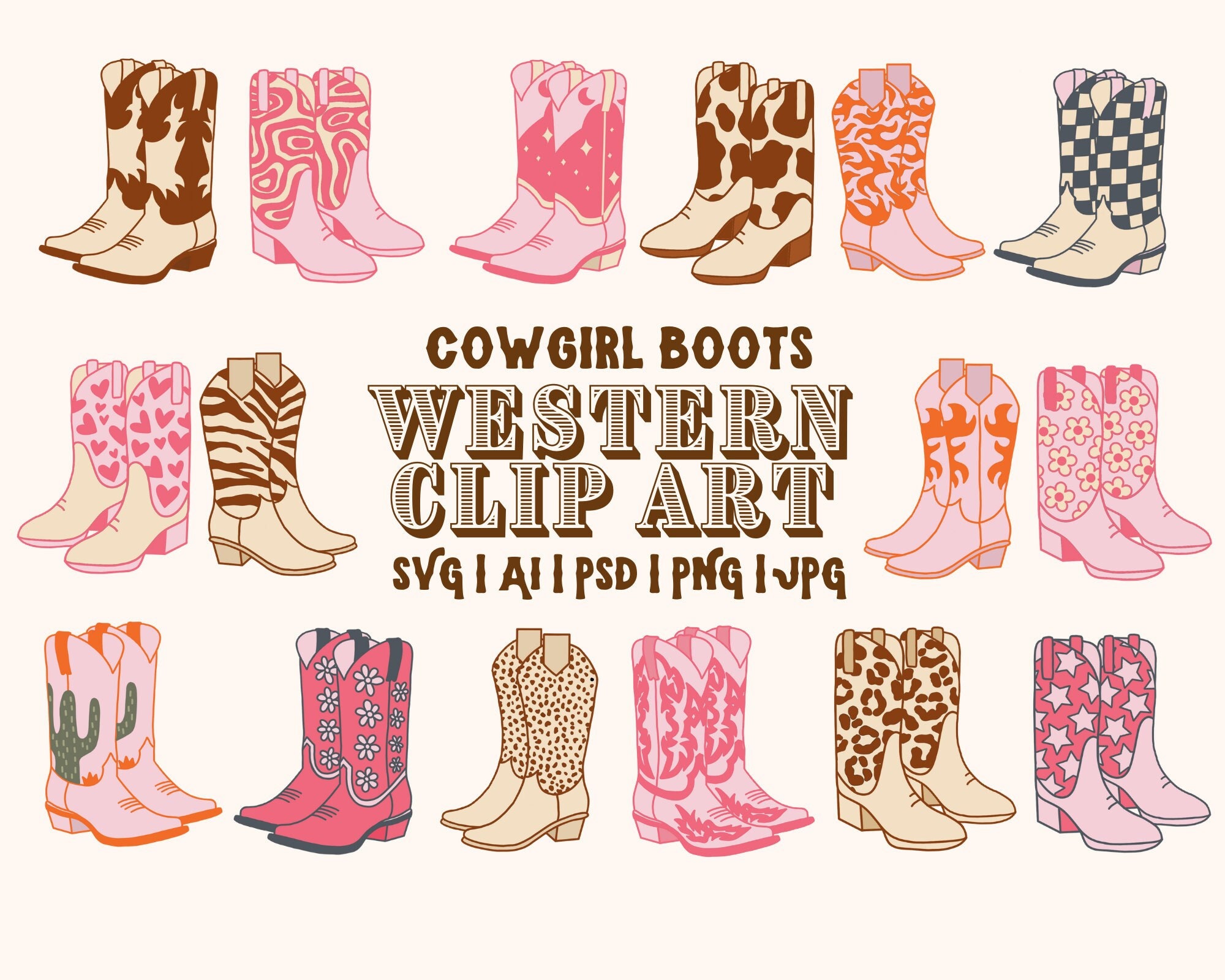 Howdy Cowboy Boots Small Acrylic Tray, The Burlap Sack Boutique, Bay City  Texas