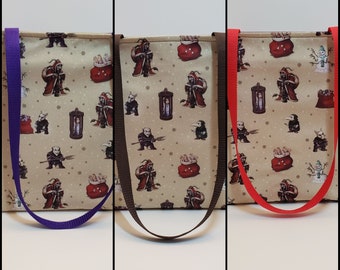 Krampus Tote Bags with 2 Pockets