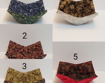 Microwaveable Bowl Cozies in different fabrics!