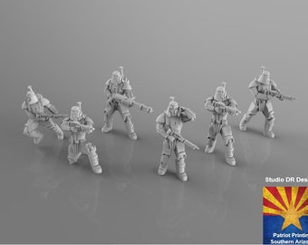 Old Dark Empire Sith Commando Squad x6