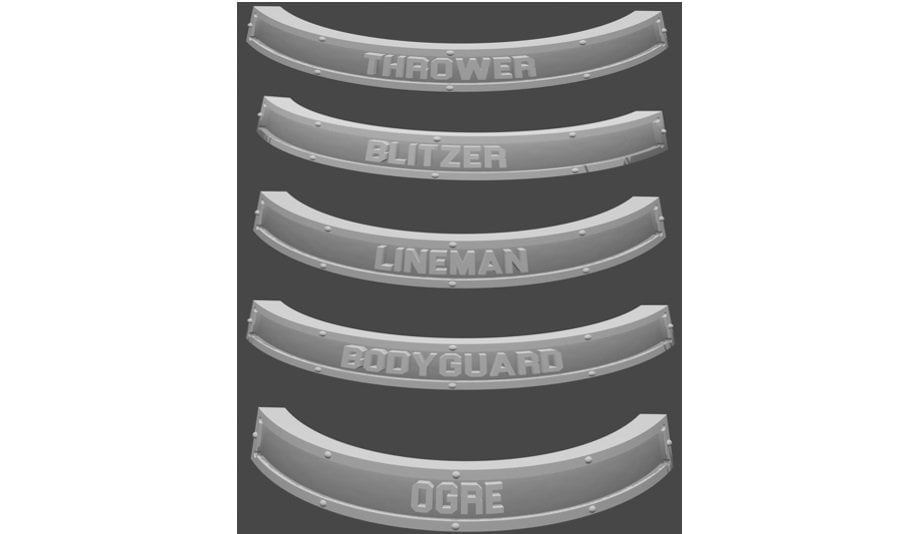 21x Imperial Nobility Team Miniature Base Bumpers/Rings - Fantasy Football