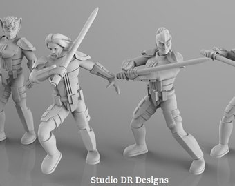 Ancient Mandarin Knights x4