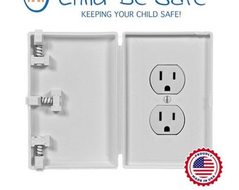 Protector de enchufe de pared a prueba de niños: a prueba de niños y mascotas - Blanco o marfil