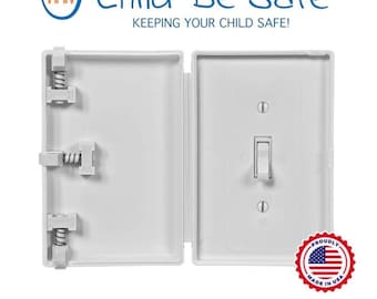 Childproof Light Switch Cover: Traditional Toggle Switch, USA Made