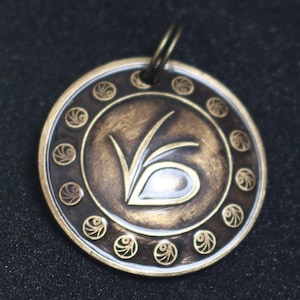 Domed Pendant Antiqued