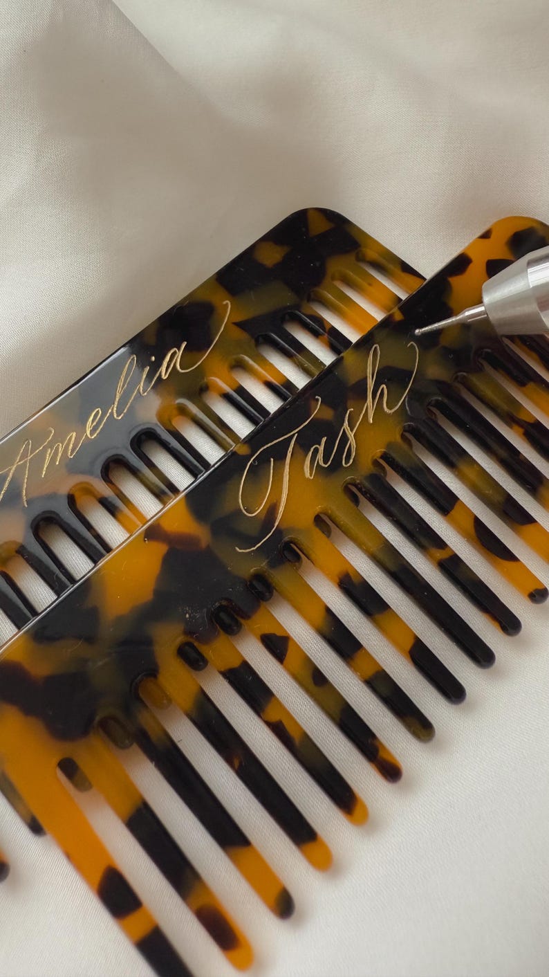Personalised Tortoise-shell Comb, Bridesmaid Proposal Box, Gifts for ...