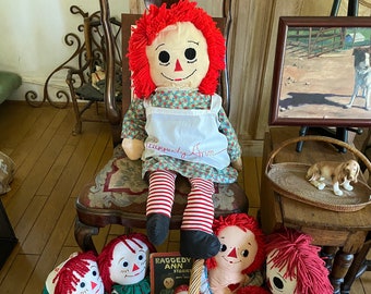 Raggedy Ann & Andy Large Handcrafted Dolls - Etsy 日本