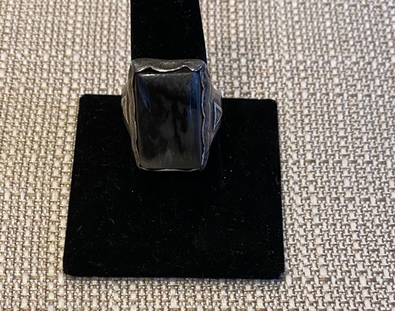 Heavy Sterling Silver Ring - image 1