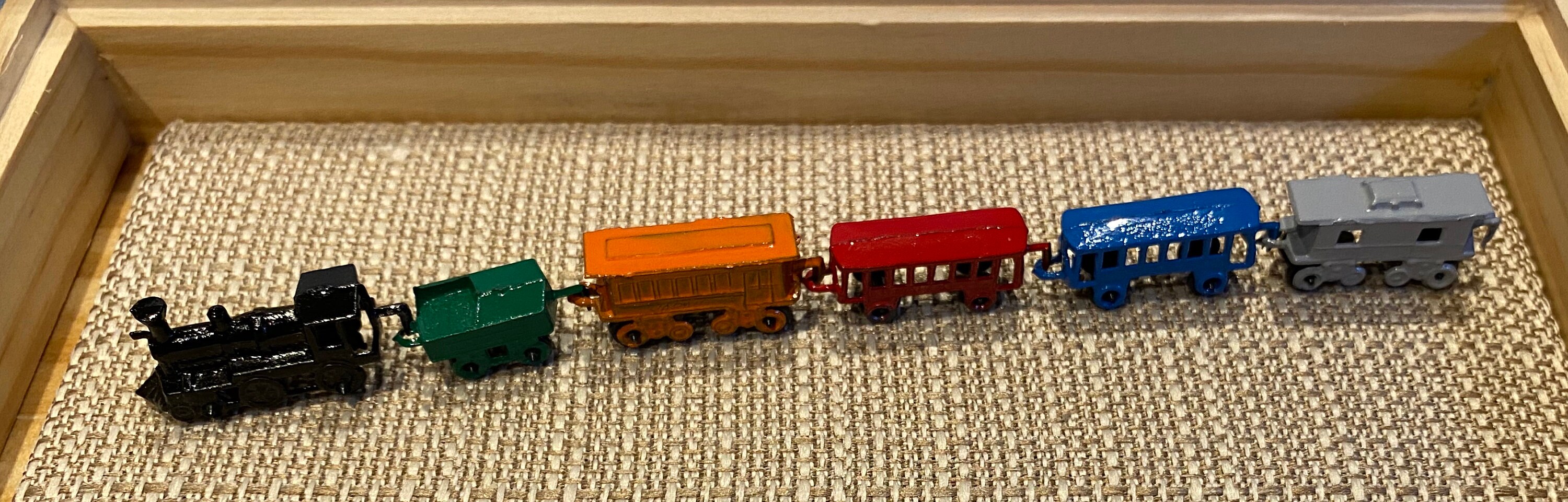 Early Western Smallest Miniature Train Set Etsy