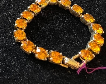 12K gold-filled and golden topaze bracelet