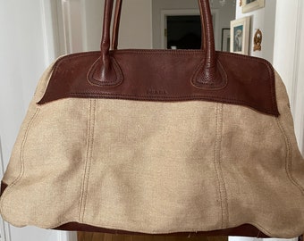 ヴィンテージ PRADA 1990年秋冬 ハンドバッグ ブラックレザー 90年代
