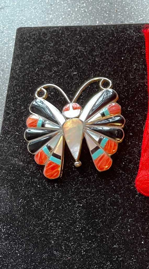 Bedazzling Vintage Native American Navajo Turquoise Coral Inlay Sterling Silver Earrings Bedazzling Vintage Native American Navajo Turquoise Coral Inlay Sterling Silver Earrings