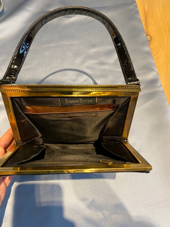 Bonwit Teller Patent Leather Evening Bag - image 2