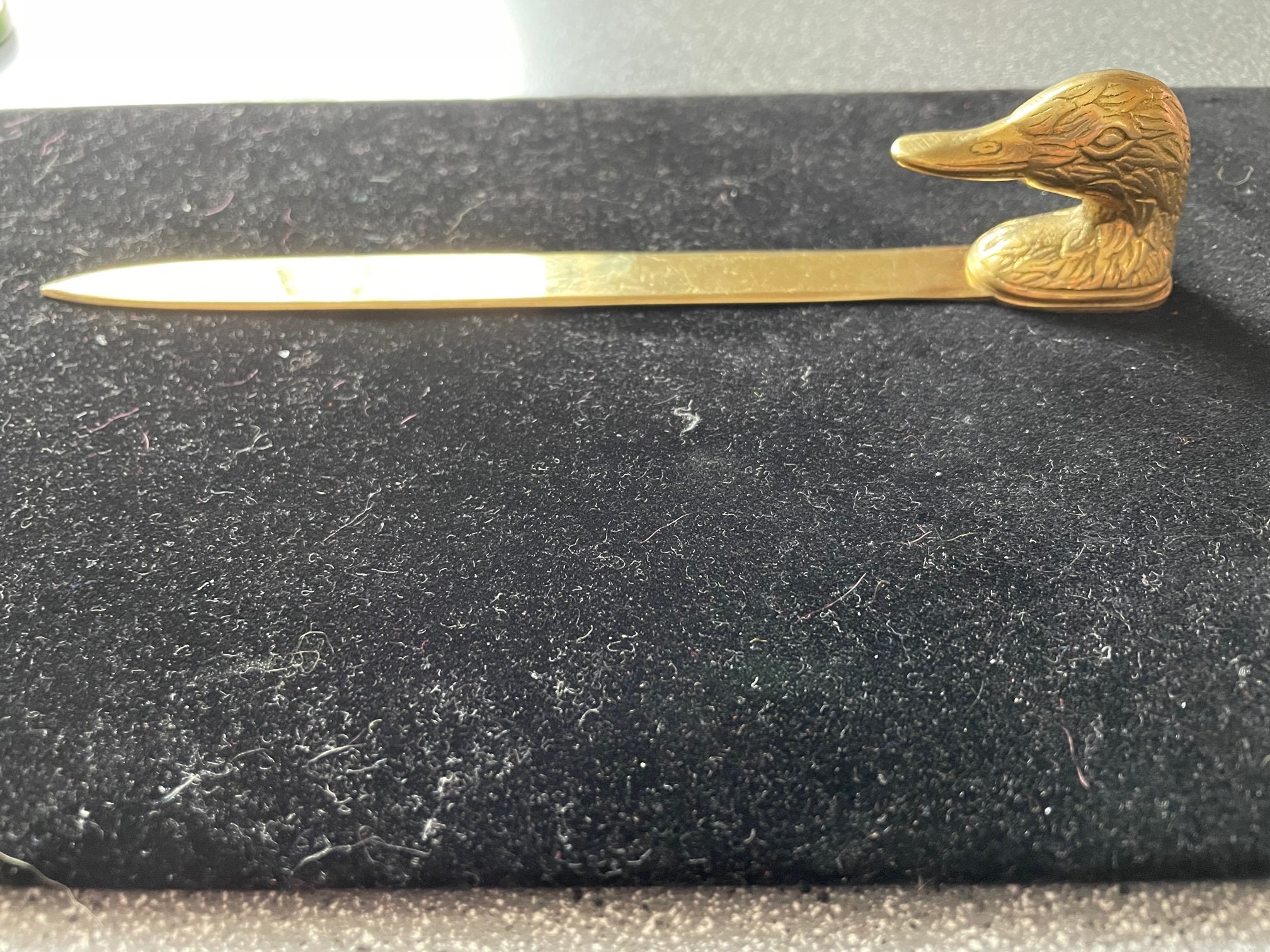 Brass Duck Letter opener Etsy