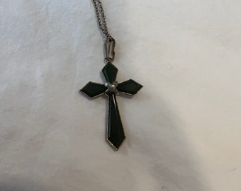 Vintage Cross Necklace- unmarked