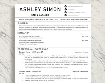 Professional Resume Template Instant Download, Modern Resume Template Pages, Resume Template Word, Creative Resume Template, CV Template