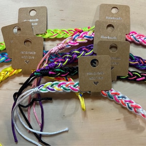 Friendship Wide Braided woven silky bracelet