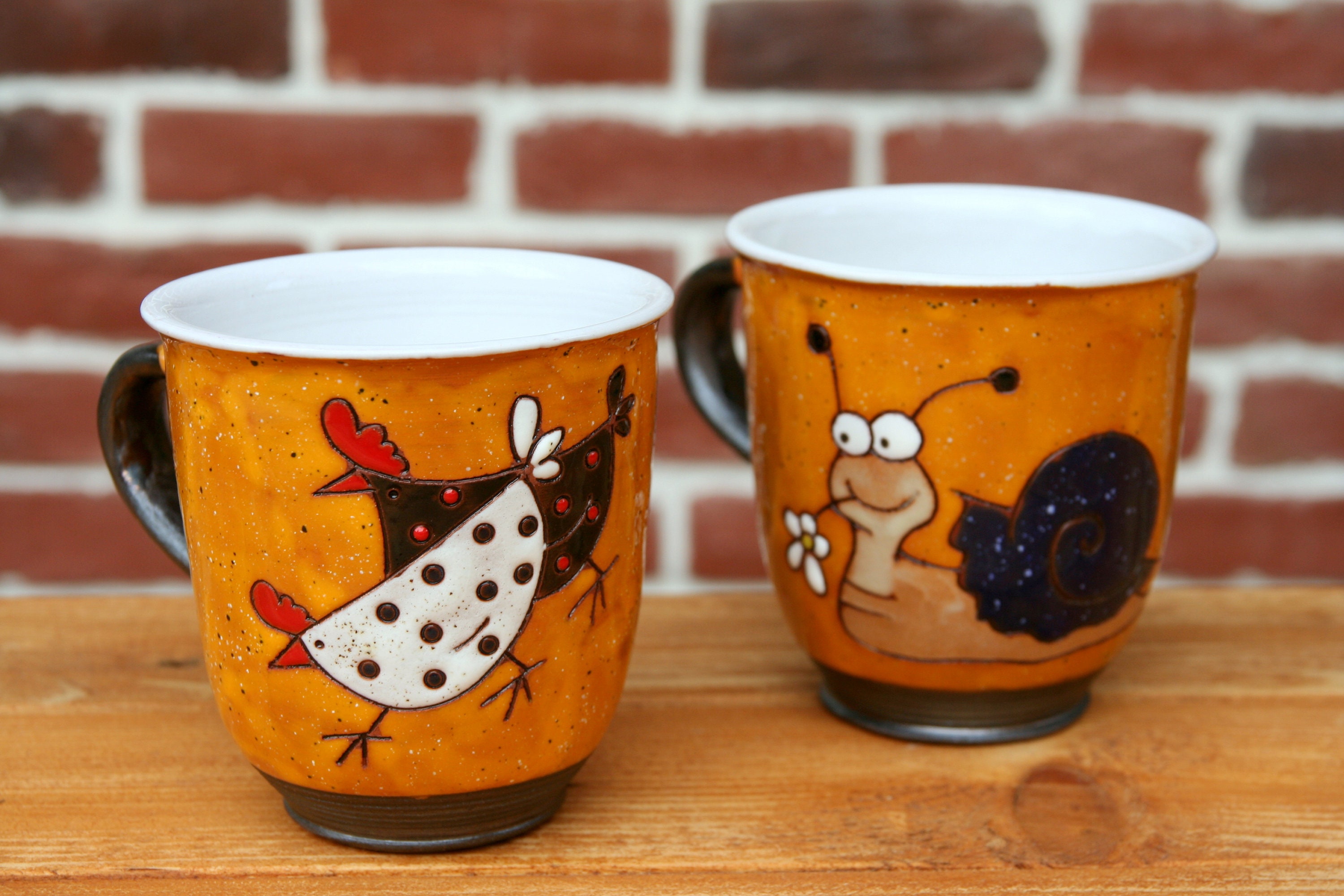 Snail mug Unique coffee mugs Pottery coffee mug Funny Etsy