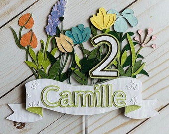 Wildflower Cake Topper