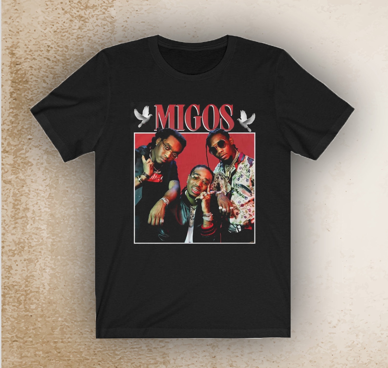 Migos Vintage Style 90s Shirt Retro Rapper Retro T Shirt Etsy