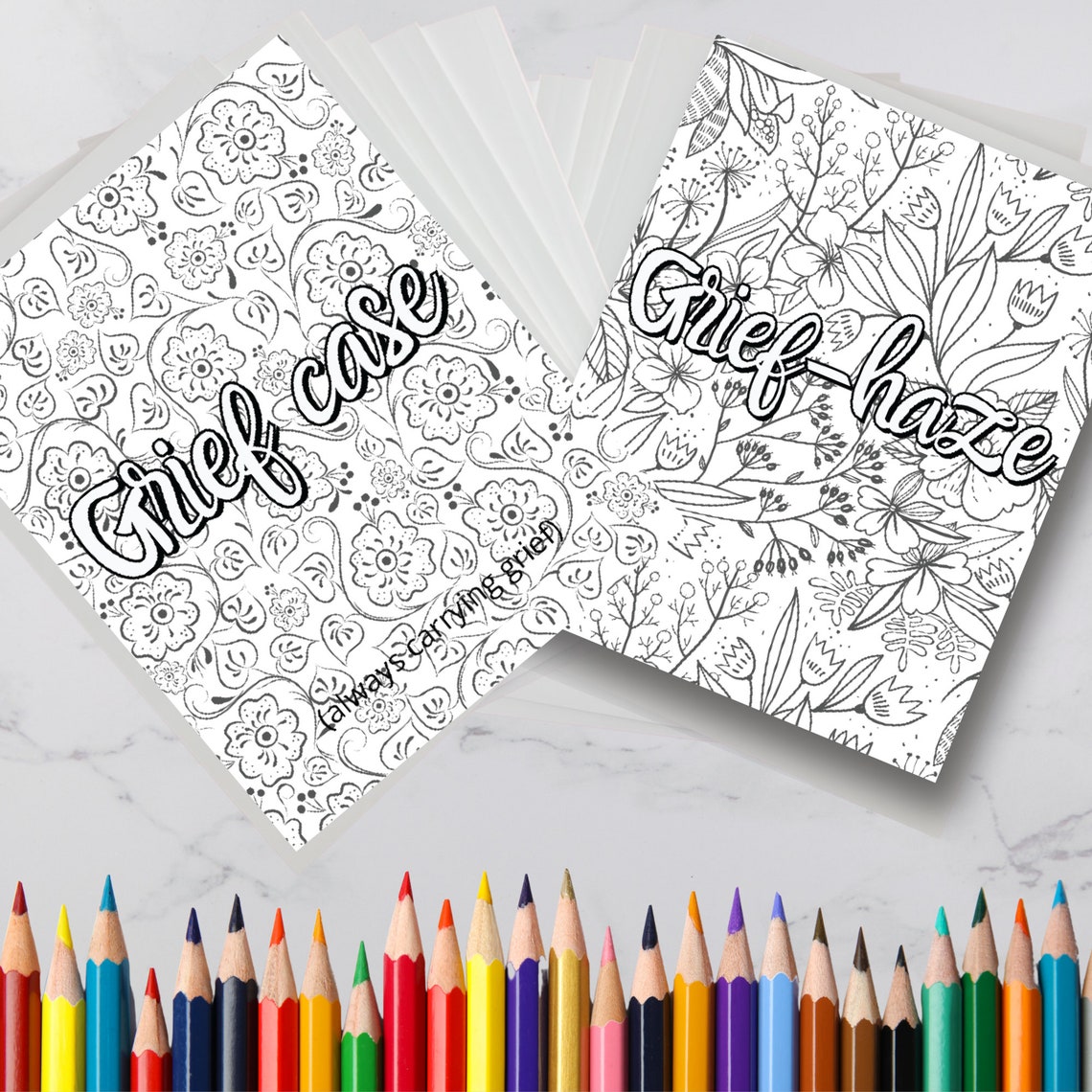 Download 30 Healing Adult Coloring Pages Flower Coloring Pages Grief | Etsy