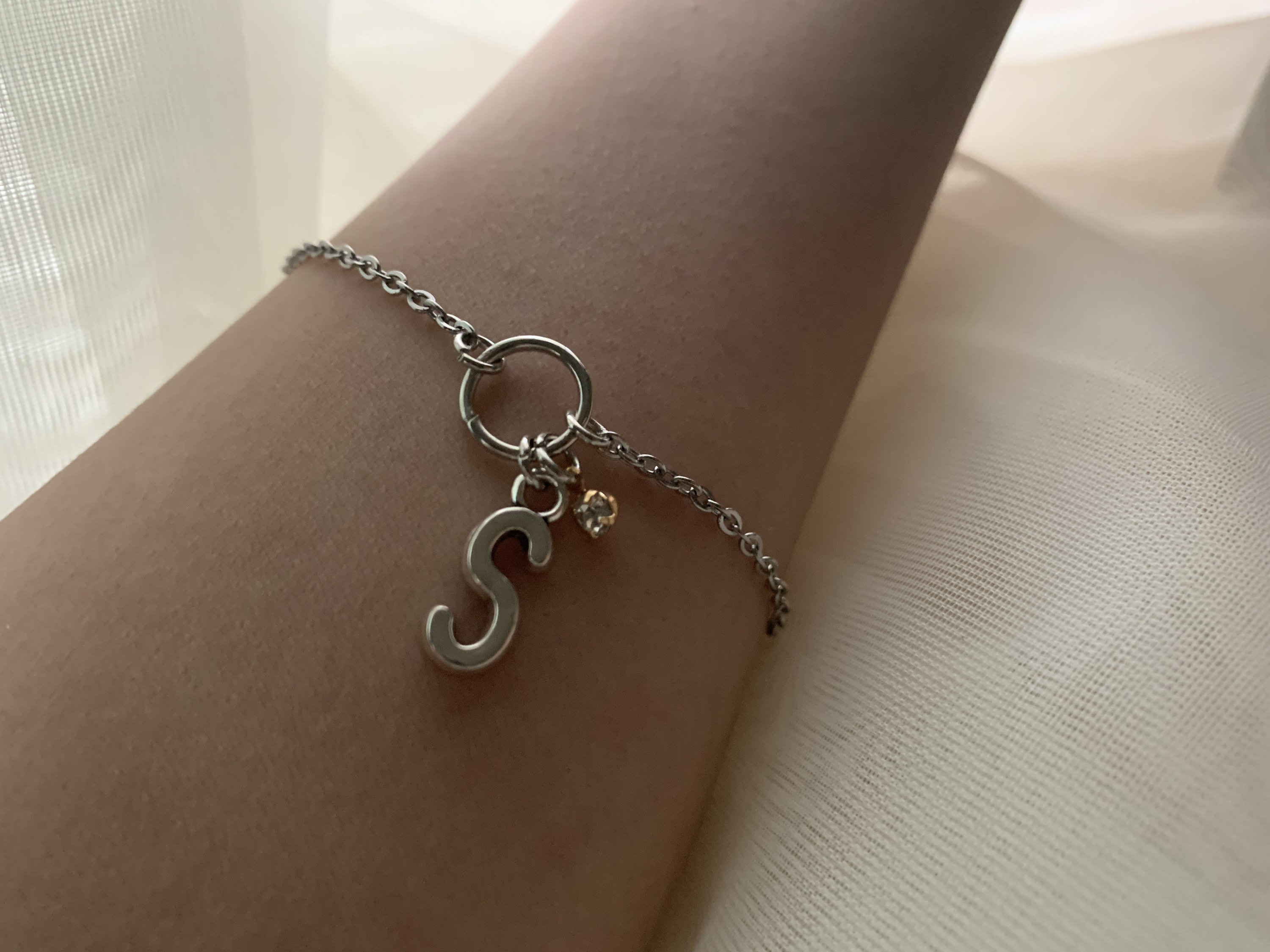 Personalized letter bracelet personalized minimalist cute Etsy