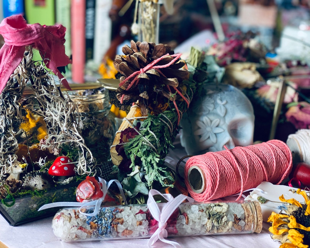 Bath-salts Spell Jars Rituals Hearbal Soaking Salts - Etsy